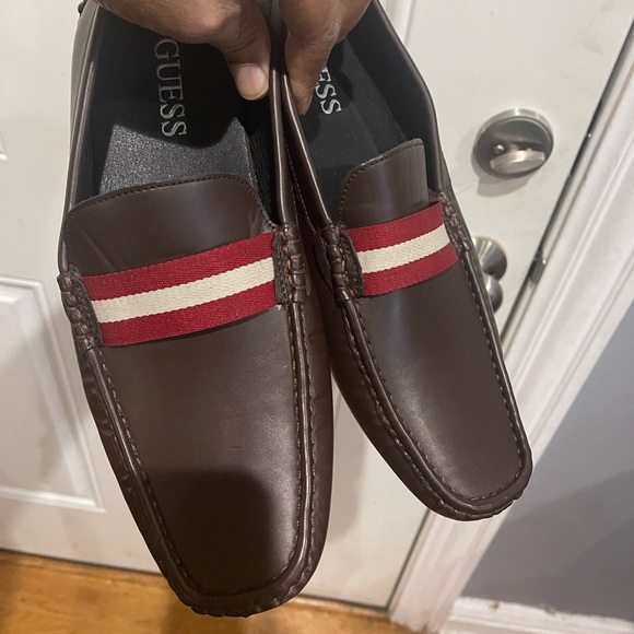 Guess Dark Brown Driving Loafers Sz 10.5 - Picture 2 of 9